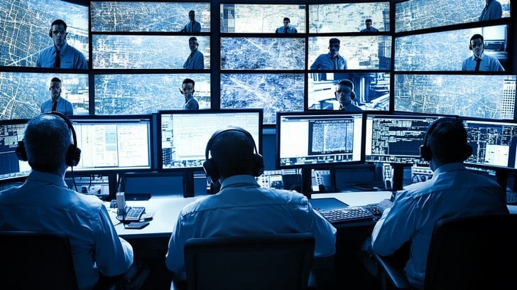 Operators monitoring a common operating picture